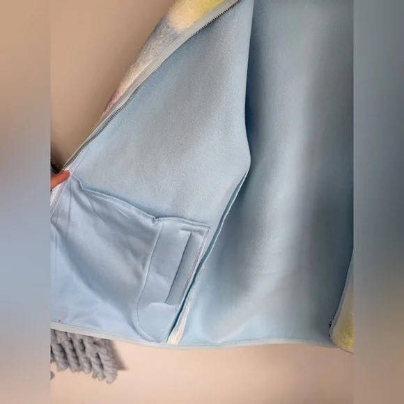 Sundae School Rainbow Valentine’s Day Drop Rainbow Fleece Unisex Small - Picture 9 of 14